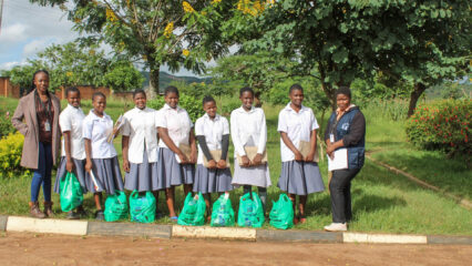 TIH Care Pack Deliveries to Secondary School scholarships receipients.